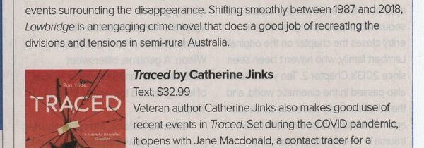 CANBERRA WEEKLY 20 JULY 2023: NEW CRIME FICTION