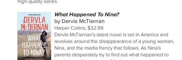 CANBERRA WEEKLY 29 FEBRUARY 2024: NEW CRIME NOVELS BY DERVLA McTIERNAN, C. L. MILLER AND SARAH BAILEY