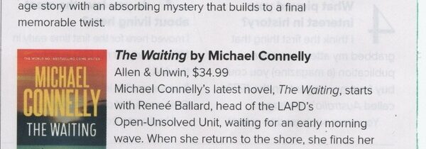 CANBERRA WEEKLY 24 OCTOBER 2024: NEW BOOKS BY CHRISTIAN WHITE, MICHAEL CONNELLY AND IAN RANKIN