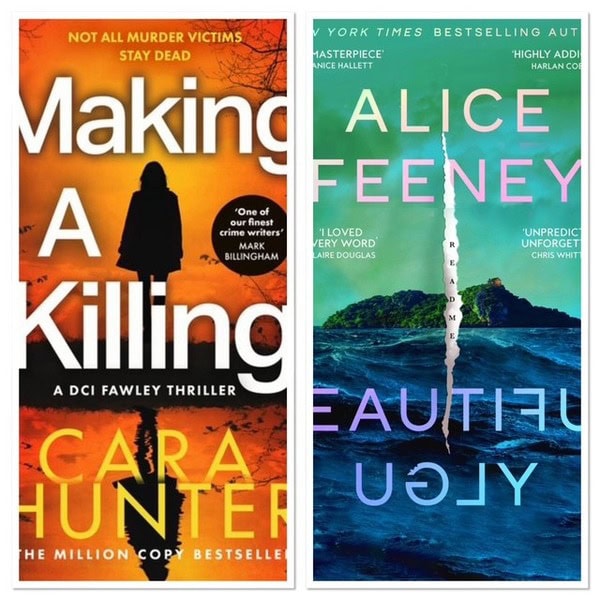 BRITISH CRIME FICTION 2025 NEW BOOKS BY CARA HUNTER AND ALICE FEENEY