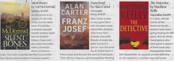 CANBERRA WEEKLY 6 NOVEMBER 2025: NEW CRIME BY VAL McDERMID, ALAN CARTER and MATTHEW REILLY